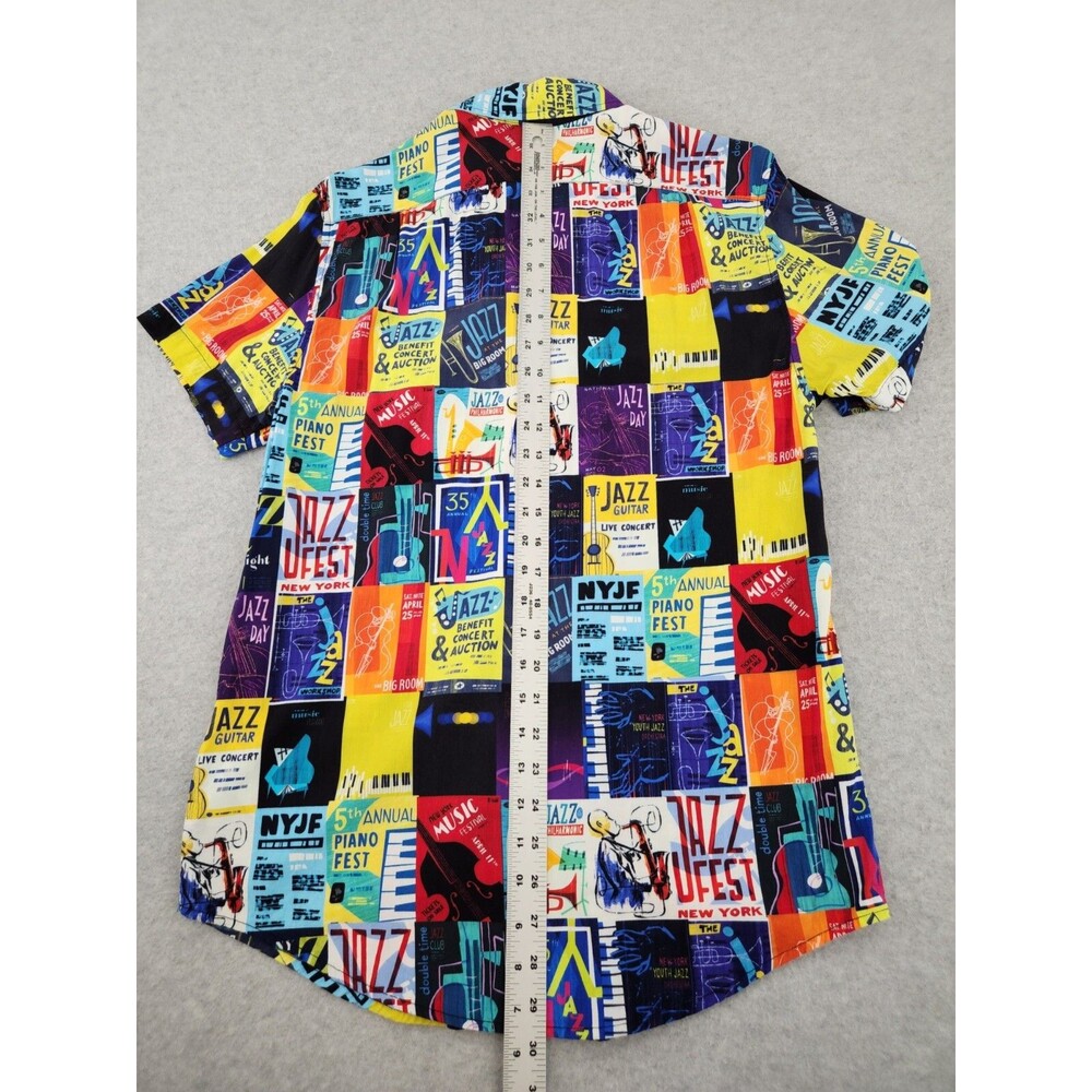 Disney Pixar Soul Movie DVD Music Jazz Hawaiian Shirt Guitar‎ Piano adult SMALL - Picture 9 of 10